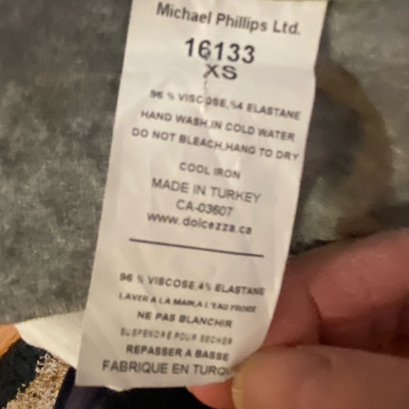 Dolcezza Tunic Minidress Sleeveless Lace Accent White Gray Size XS - Picture 11 of 11